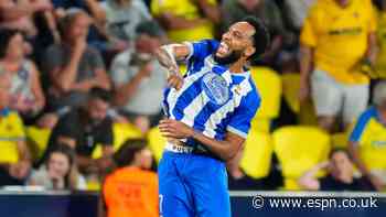 Aubameyang, 37, scores 4 in 4 for promoted side