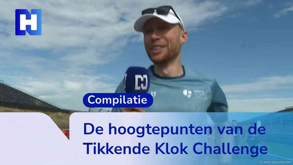 Niels rent TWEE marathons tijdens Tikkende Klok Challenge op Circuit Zandvoort | Compilatie