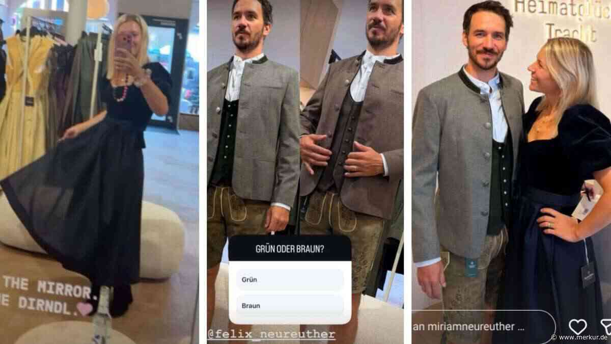 Felix Neureuther treibt Ehefrau Miriam bei Oktoberfest-Einkleidung in den Wahnsinn