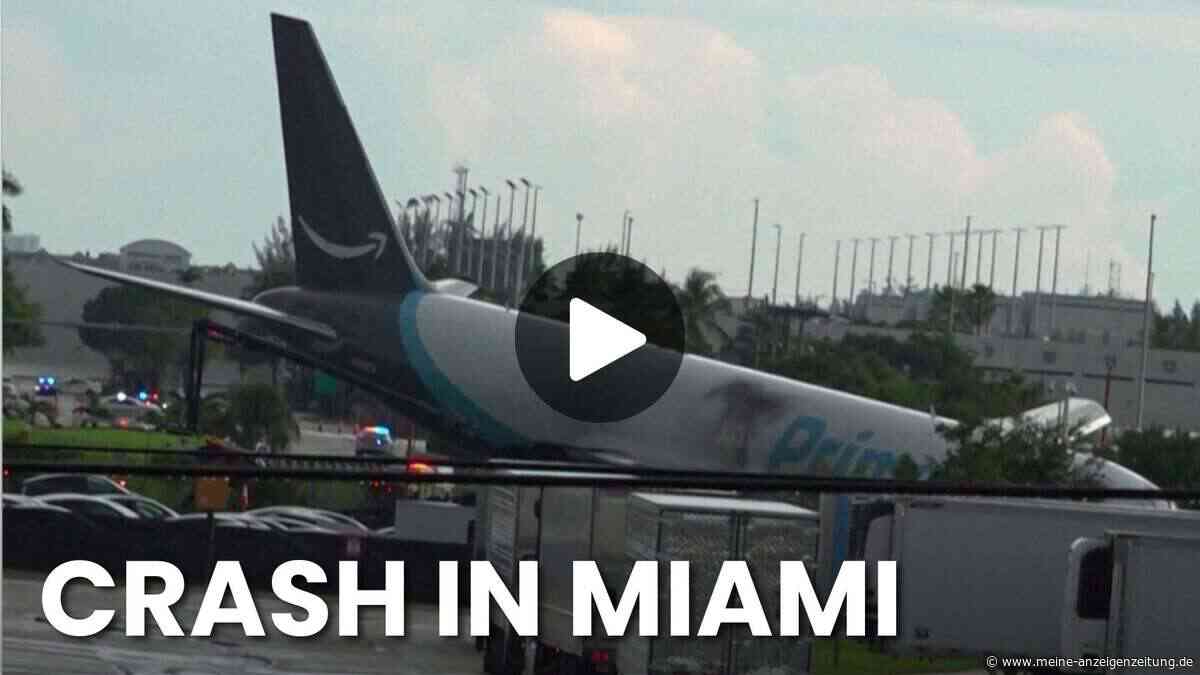 Fünf Tote nach missglückter Landung – Amazon-Flugzeug schießt über Landebahn hinaus