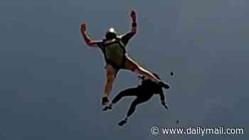 Skydiver knocked unconscious in mid-air before plunging 10,000ft without parachute miraculously survives - and 'cannot wait for next jump'
