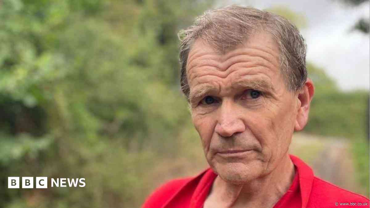 Man repeatedly fixes road damaged by burst pipes
