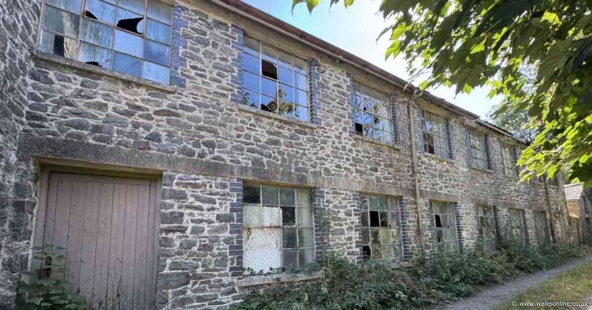 Empty and eerie abandoned building that used to be full of busy people