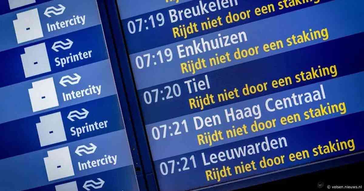Woensdag hele dag geen NS-treinen door landelijke ov-staking; Schiphol beperkt bereikbaar