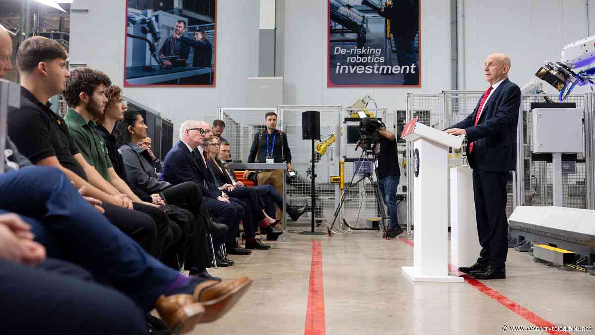 Chancellor ‘pleased’ to be in Coventry as he says economy ‘turning corner’ in first major speech
