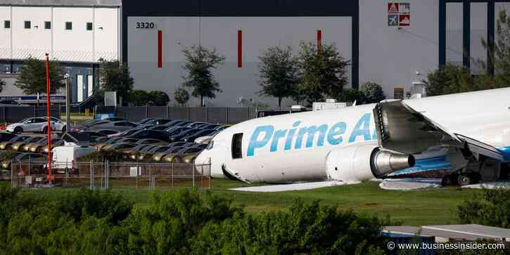 The Amazon cargo plane that crashed in Miami nearly hit a parking lot full of Tesla Cybercabs