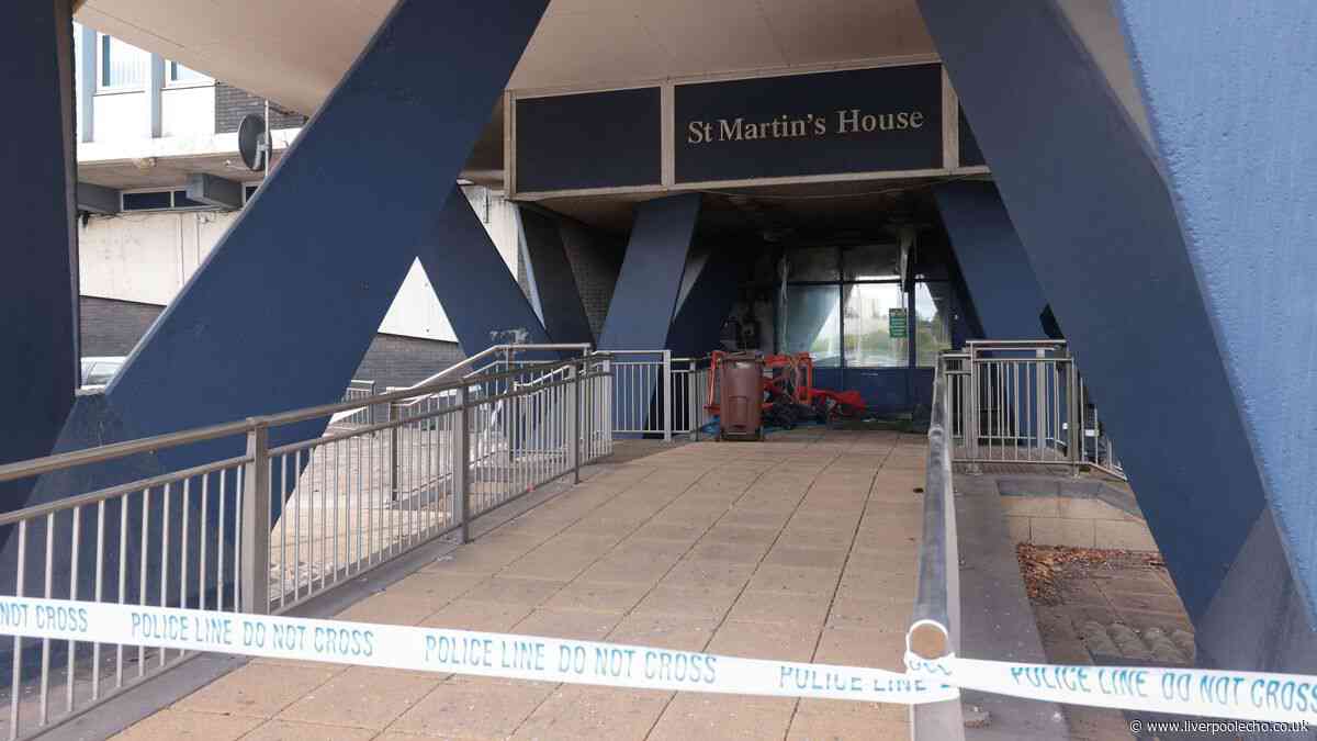 Fire started 'deliberately' outside disused Bootle tower block