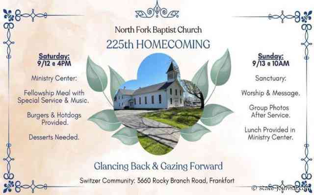 North Fork Baptist Church to celebrate 225th Homecoming: Glancing Back and Gazing Forward