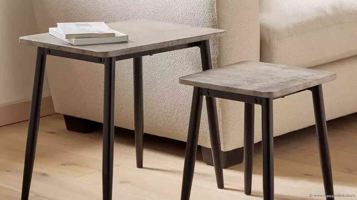 'Sturdy' set of nesting tables 'look far more expensive' drops to £8 in deal stack