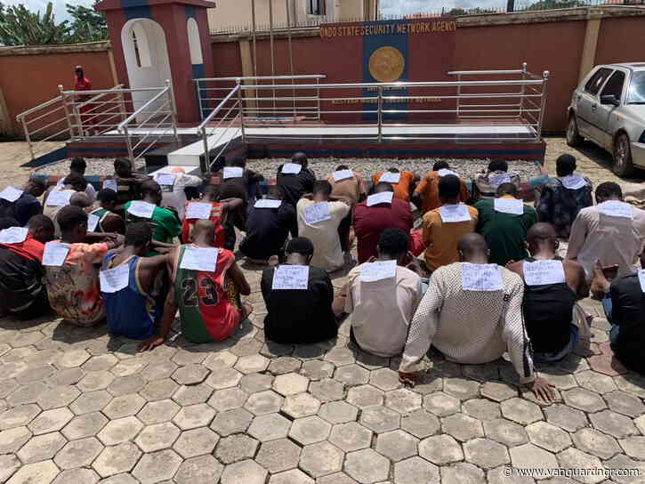 Ondo Amotekun arrests 53 suspects, including 21 foreigners
