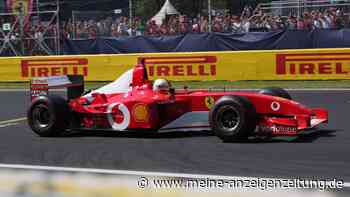 Sebastian Vettel bereitet Fans mit WM-Auto von Michael Schumacher Gänsehautmoment