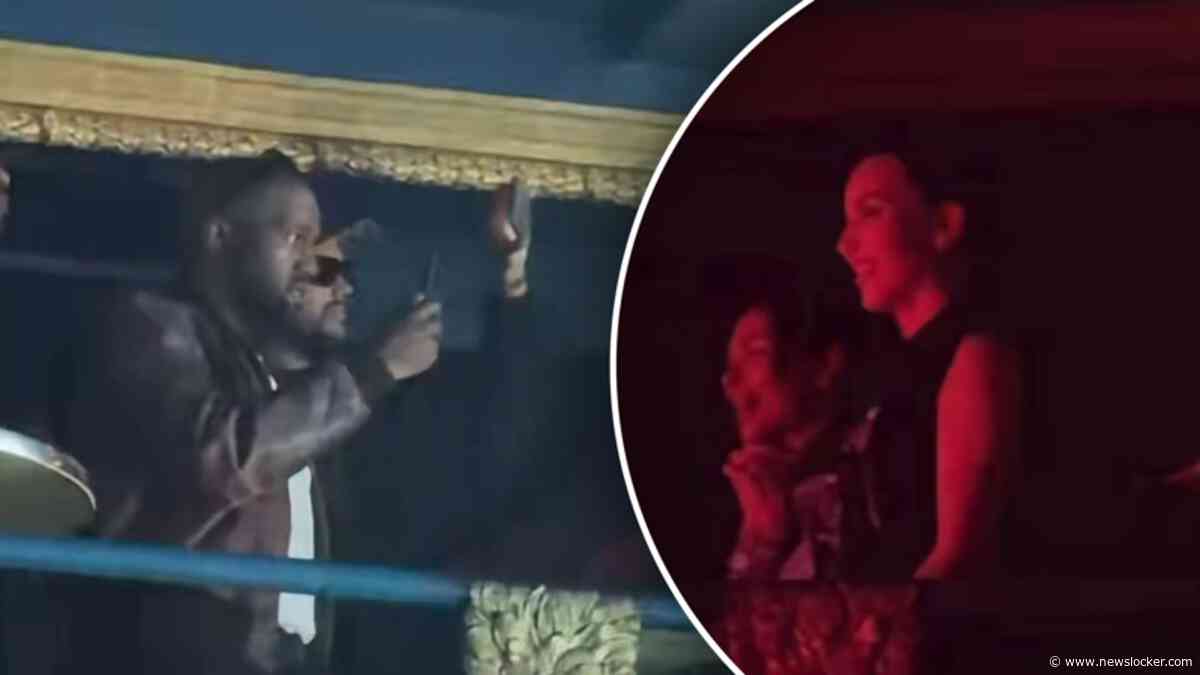 Kim Kardashian en Kanye West houden afstand tijdens eerste soloconcert van dochter North West