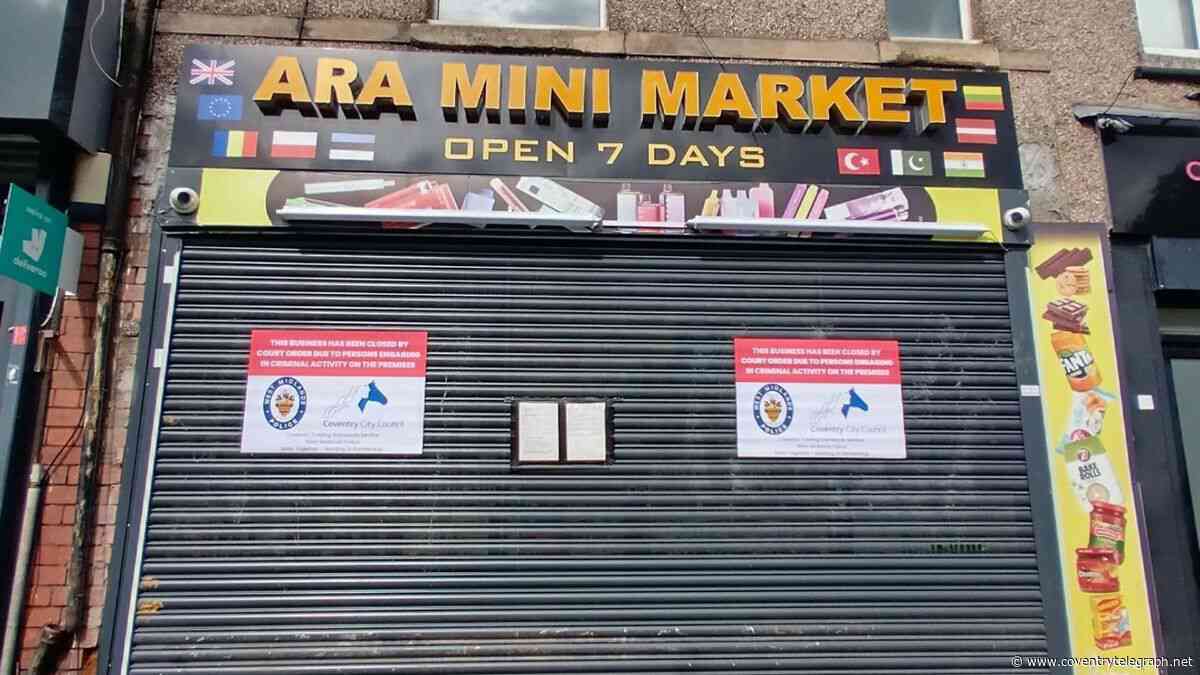 Coventry shop selling 'illegal' tobacco and vapes shut down