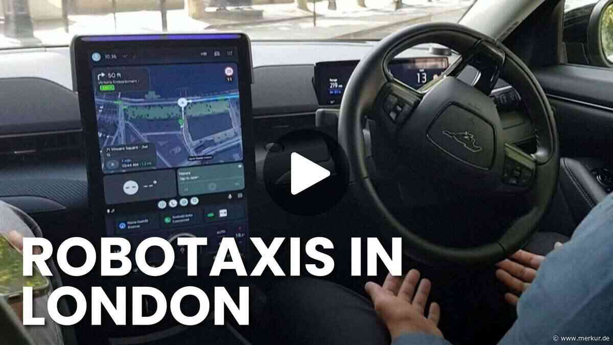 Und plötzlich macht das Auto eine Vollbremsung – so läuft der Robotaxi-Start in London