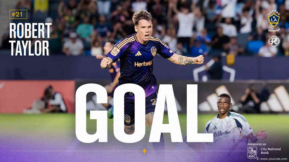 GOAL: Robert Taylor scores his first goal for the LA Galaxy vs New England Revolution
