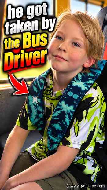 He Got Taken by the Bus Driver! #Parenting #Educational #socialexperiment