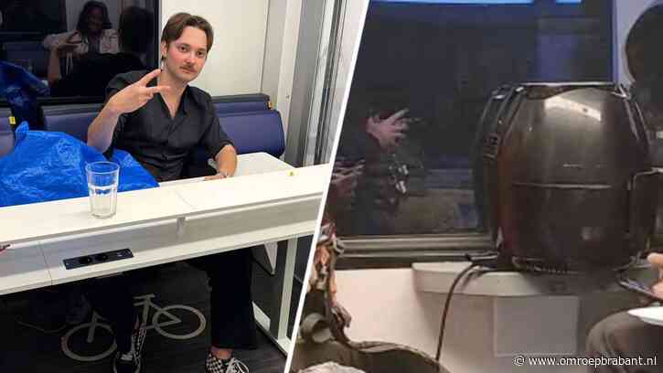 Man neemt bureau mee in de trein naar Tilburg: mag dat?