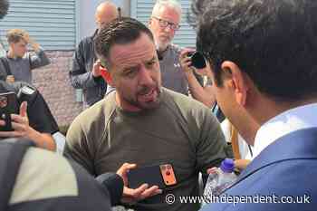 Migrant protest founder confronts Reform UK over Farage’s ‘knuckle-dragger’ jibe