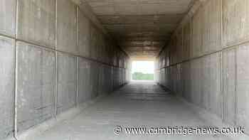 Tunnel built under major new road between Cambridge and Bedfordshire - but it's not for drivers