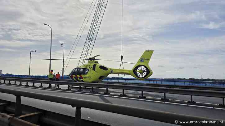 Traumaheli geland om ongeluk op Merwedeburg, fikse file richting Breda