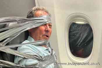 American Airlines passenger duct-taped to seat after mid-air meltdown loses his job