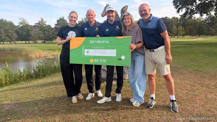 Stan Huygens bij Right to Play golf-evenement: Renze Klamer spijbelt en Kim Lammers is veilingmeester met een stukke heup