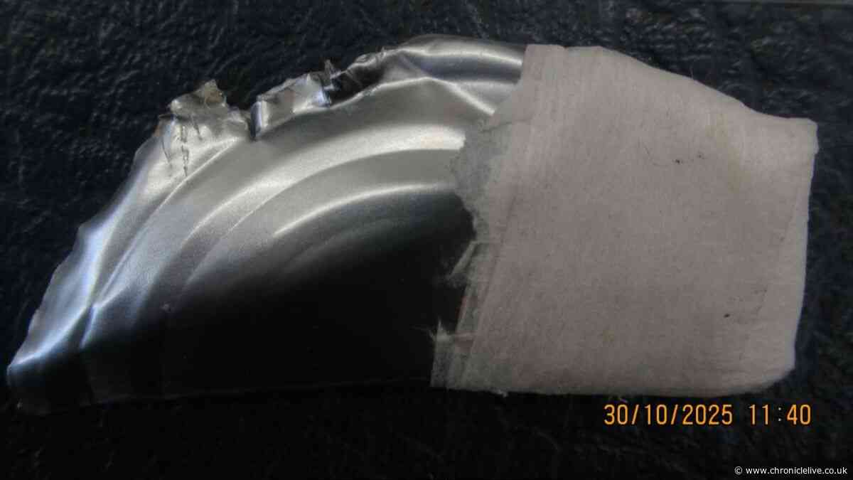 The makeshift blade used to slash John Henry Sayers inside a North East prison