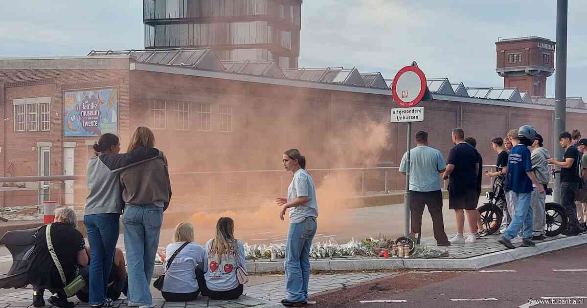 Waar Brian zijn laatste meters reed, rouwen nu zijn vrienden
