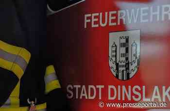 FW Dinslaken: Gartenlaube durch Feuer zerstört
