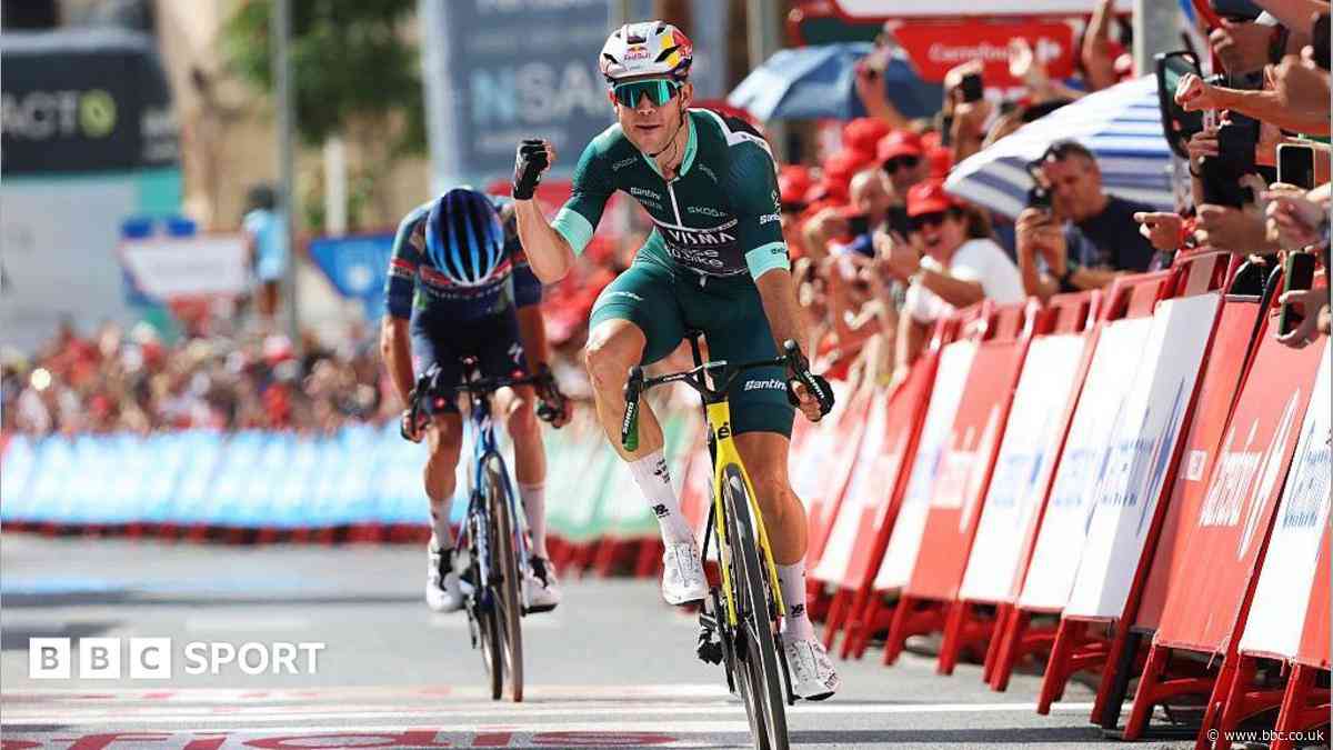 Van Aert powers to victory on stage 13 of Vuelta