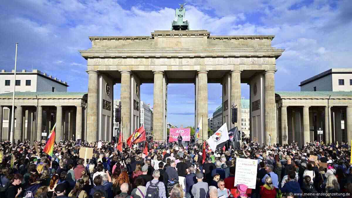 Tausende protestieren gegen die AfD
