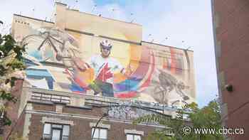 Montreal mural of Quebec cyclist Hugo Houle replaced by image of Michael Woods