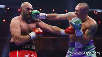 Usyk's camp say he's not Fury's 'back-up plan'