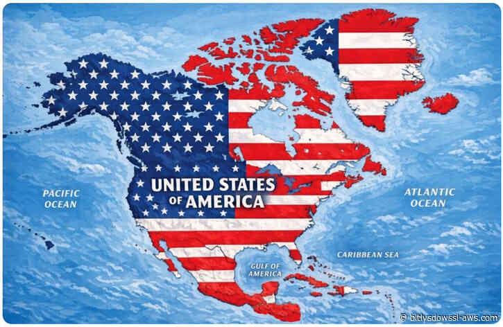 Donald Trump desata polémica diplomática al publicar un mapa donde la bandera de EE UU cubre México, Canadá y el Caribe