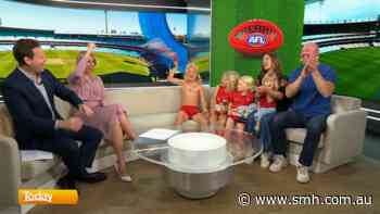 Barry Hall's kid lifts lid on viral celebration