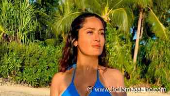 Salma Hayek bares all in sizzling topless birthday photos as she enjoys naked swim