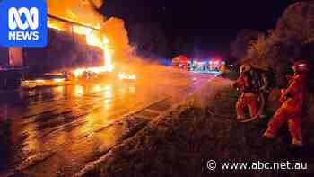 B-double engulfed in flames in latest Hume Highway truck fire