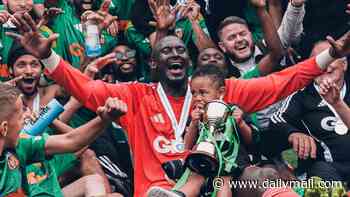 Must be a safe pair of hands! Goalie for non-league London team is set to become the King of Uganda