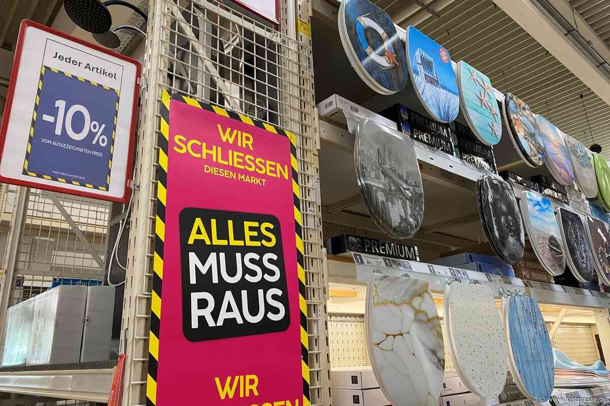 Ausverkauf startet im Hellweg-Baumarkt Rodewisch: Alles muss raus