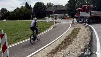 Radweg zwischen Taufkirchen und Sauerlach zwei Monate früher fertig