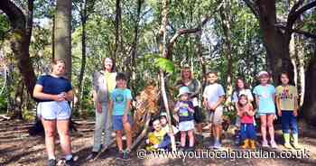 Children embrace their inner Bear Grylls at den building event