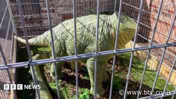 Sadness as vandals damage dinosaurs on free trail