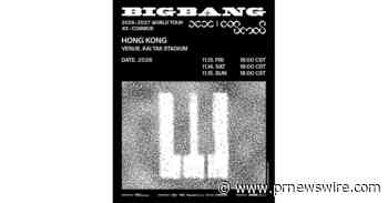 BIGBANG 2026-2027 WORLD TOUR < XX: COSMOS > IN HONG KONG Officially Announced