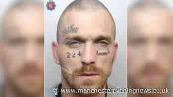 Police hunt for 'wanted' man with Reuban and Amanda tattooed on his face
