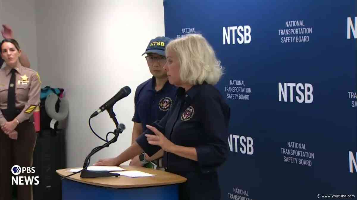 WATCH: All 5 victims in Amazon cargo plane crash were in van and passenger vehicle, NTSB chair says