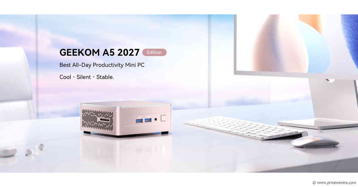 GEEKOM lanza el mini PC A5 Edición 2027, diseñado para una productividad duradera