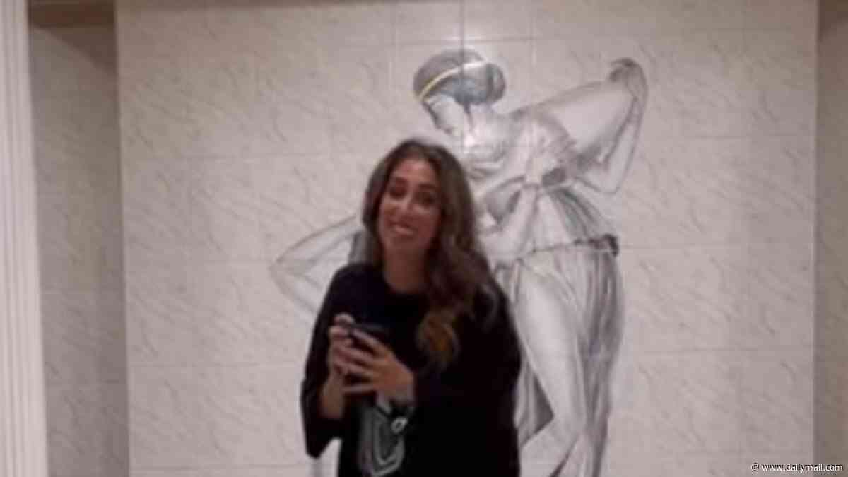Stacey Solomon's fans joke 'it's bigger than my flat' as she shows off HUGE master suite of her new home - with kooky dressing room, the 'biggest bathroom ever' and nude murals