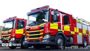 Firefighters tackle blaze at recycling centre
