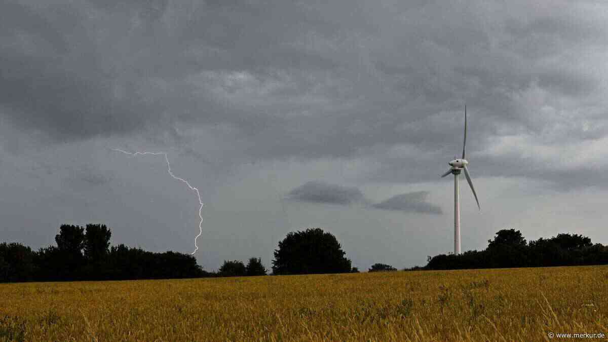 Temperatursturz von zehn Grad: Heftiger Wetterumschwung in Bayern nach letztem heißen Tag
