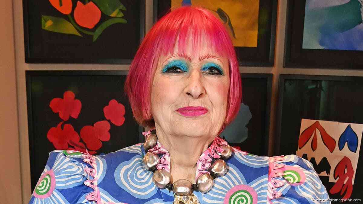 Dame Zandra Rhodes recalls designing Princess Anne's engagement gown